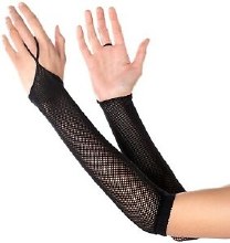 Arm Warmers Fishnet Black