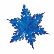 Snowflake Metallic Blue