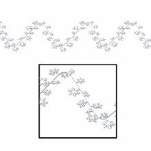 25' Snowflake Wire Garland