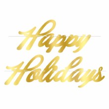 Happy Holidays Foil Streamer