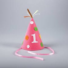 First Bday Felt Hat 1pc