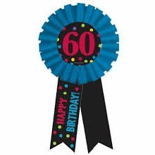 60th Birthday Award Ribbon