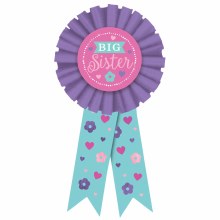 Big Sister Ribbon Button