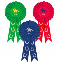 Award Ribbons Horse Race