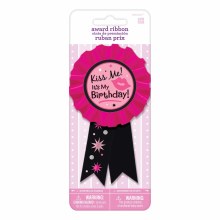 Kiss Me Birthday Award Ribbon