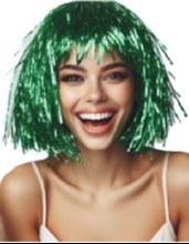 Wig Tinsel Green