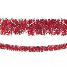 Candy Cane Tinsel Garland 9'