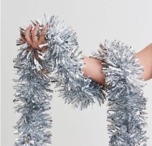 Giant Silver Tinsel Garland