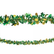 18ft. St. Patrick's Day Gold Goin Tinsel Garland