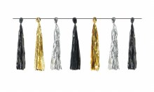 NYE Foil Tassel Garland B/S/G