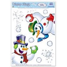 Snowman Window Clings