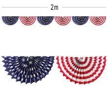 Patriotic Fan Bunting Garland