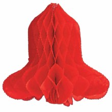 Tissue Christmas Bell 20" Red