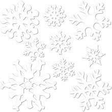 Snowflake Cutouts 9ct