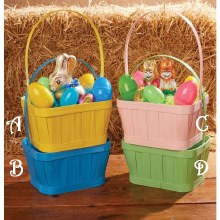 Painted Bamboo Easter Basket ~ 1 Count (PLEASE SPECIFY CHOICE AT CHECKOUT)