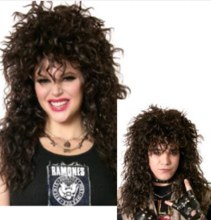 Wig Headbanger Unisex Brown