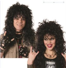 Wig Headbanger Unisex Black