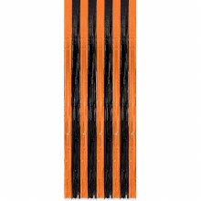 Door Curtain Black/Orange