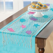 Shimmering Mermaids Fish Net Table Decor