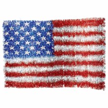 Tinsel American Flag