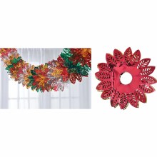 Poinsetta Accordion Hang Decor