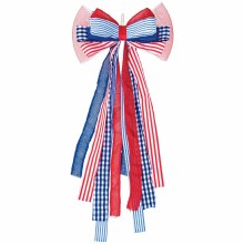 Patriotic Fabric Bow Decor