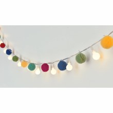 Boho Summer Pom Pom String Lights