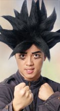 Anime Warrior Wig Black