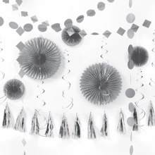Decor Kit Paper And Foil Silvr