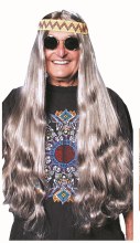 Wig Hippie w/Detach HB Grey