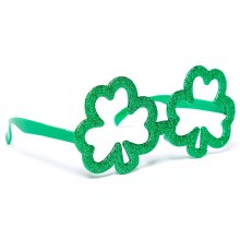 Shamrock Glitter Glasses
