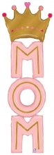 Mom Queen Shape • Mega Jumbo 5ft. Tall Mylar Helium Balloon