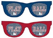 Baseball Printed Glasses Favors 10pk