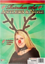 Reindeer Antlers & Nose Kit