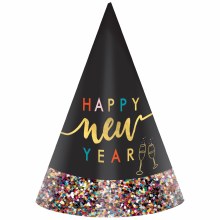 New Year Confetti Cone Hat