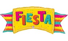 Fiesta Banner Shape • Jumbo 39" Mylar Helium Balloon