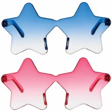 Transluscent Star Glasses Patriotic