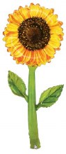 Flower, Sunflower • Mega Jumbo 5ft. Mylar Helium Balloon