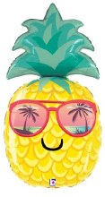 Pineapple, Cool Guy Shape • Jumbo 30" Mylar Helium Balloon