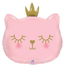 Cat • Princess Cat Shape • Jumbo 21in. Mylar Helium Balloon