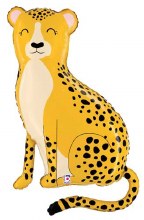 Jungle, Safari • Cheetah, Full Body Shape • Jumbo 30in. Mylar Helium Balloon