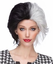 Wig Wicked Cruella Black/White