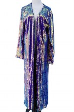 Multicolor Sequin Long Duster