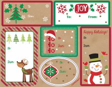 Labels Krafty Christmas