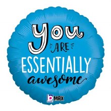 You Are Essentially Awesome • Standard Size 18in. Mylar Helium Balloon