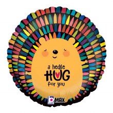 A Hedge Hug For You • Standard Size 18in. Mylar Helium Balloon