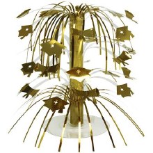 School Colors Gold Grad Centerpiece