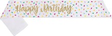 Sash HB Gold Foil w/ Confetti