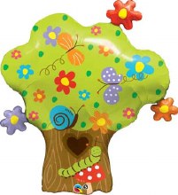 Tree, Enchanted Forest • Jumbo 37in. Mylar Helium Balloon