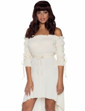 Peasant Dress Ivory S/M